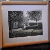 A30. Robert Kipniss signed limited edition landscape lithograph. 